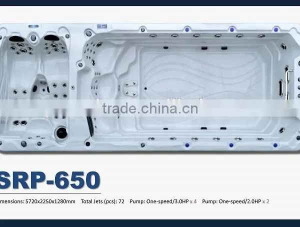 Fiberglass Swimming Pool Make of Acrylic Spa Swimming Pool With Massage Jets photo-5