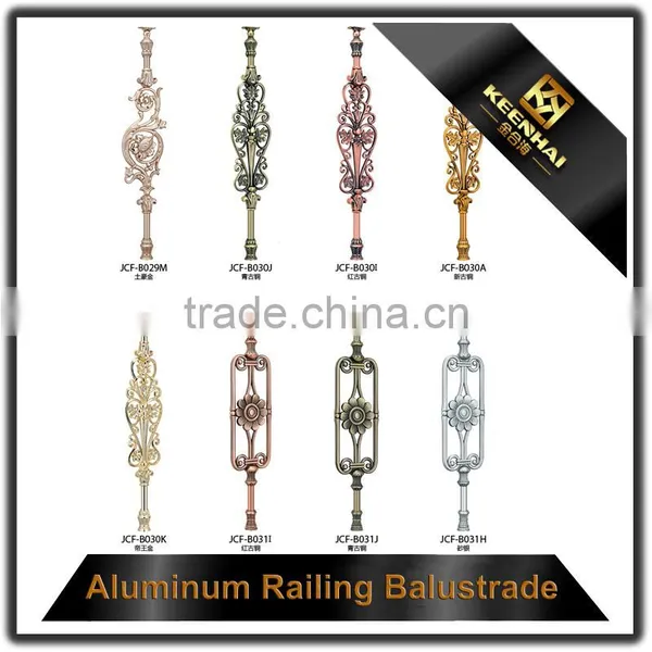 Luxury Design Decorative Powder Coated Aluminum Indoor Stair Handrail photo-4