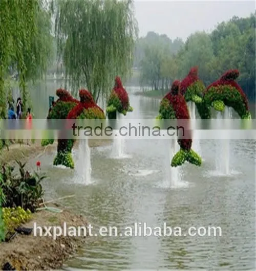 Small Sculpture Aritificial Green Sculpture Plastic Fake Plant Artificial Sculpture Artificial Plastic Statue photo-6
