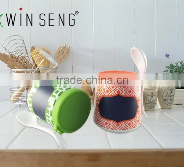 New Design Kitchen Porcelain Container Air Tight Food Canister photo-4
