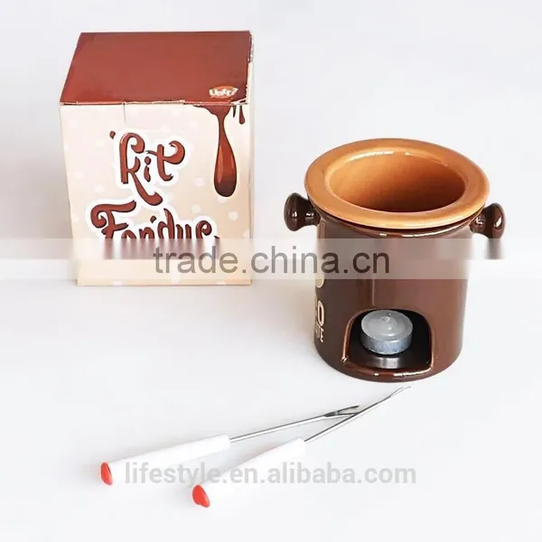 Chocolate Fondue Set, Ceramic Fondue Set photo-4