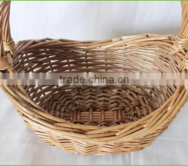 Durable Wicker Gift Basket Boat Shape Cane Basket With Handle photo-5