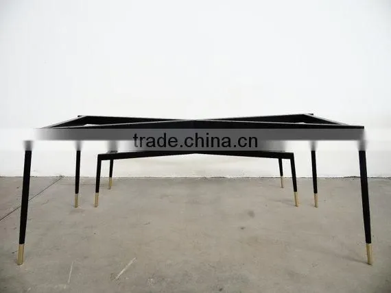 28 Inch Height Metal Iron Table Base With Brass Legs photo-3