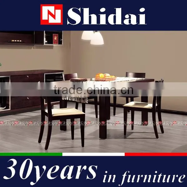 Wenge Finished 7PCS Furniture Dinning Table Set Dining Room A-3 photo-2