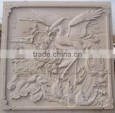 Outdoor Garden Decoration Stone Carving Dragon Marble Relief Sculpture photo-3