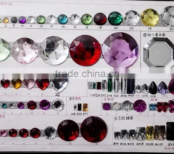 Clear Acrylic Colorful Various Clothes Bead Accessories Decorations photo-6