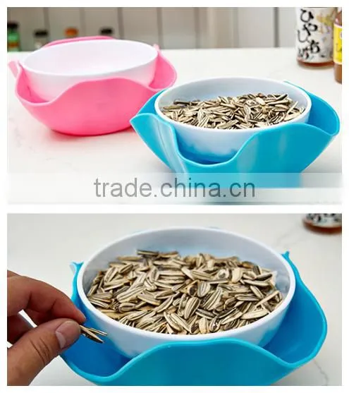 Household Multifunction 2 in 1 Plastic Food Tray / Dry Fruit Tray photo-2