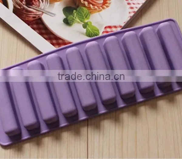 Safe Silicone Ice Cube Tray , Ice Cream Bar Molds photo-6