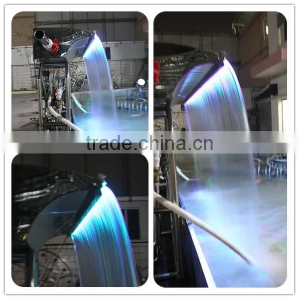 Indoor Outdoor Artificial Waterfall Indoor Home Decorative Waterfall Wall Water Fountain photo-6