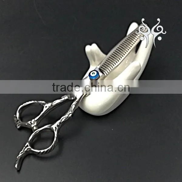 QJ-HS104 Customized Japanese Steel Slim Blade Hair Scissors Set For Professional Hair Cutting Scissors photo-4