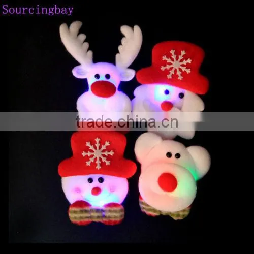 2016 New Product Cheap Flashing Christmas Brooch Pin Badge Xmas Day Jewellery Present Gift photo-2