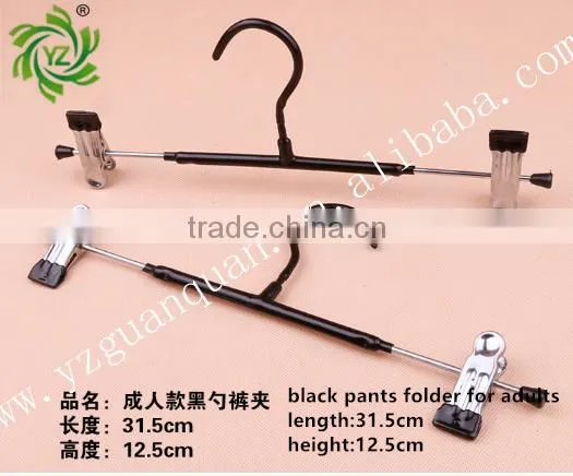 Open Ended Metal Mens Pants Hanger With 2 Clips photo-5