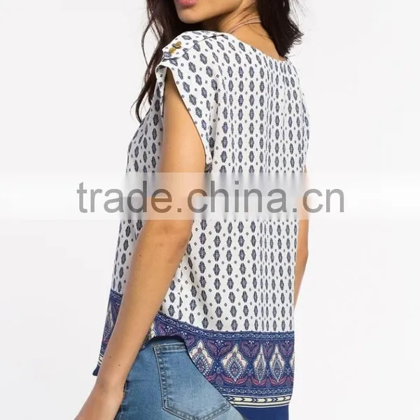 100% Polyester Rounded Hem Girls Full Print t Shirt photo-5