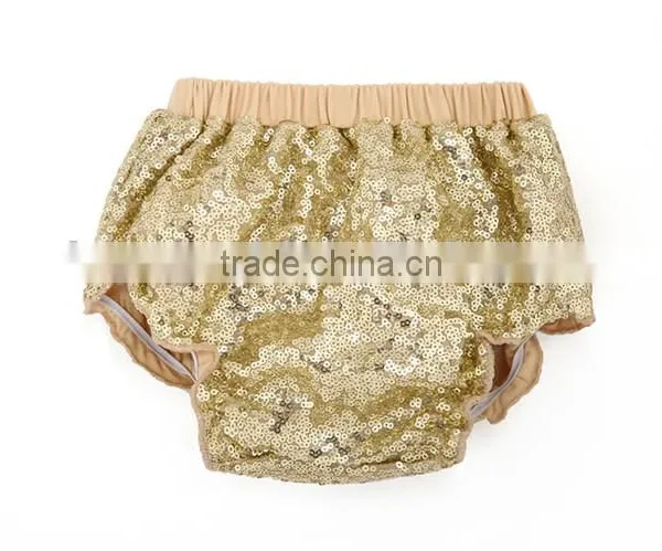 Hot Wholesale Baby Boutique Sequin Bloomers Cotton Children Sequin Shorts Kids Diaper Cover photo-5