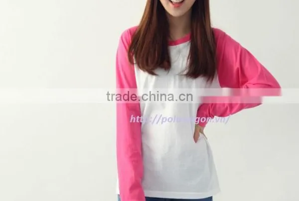 Women t - Shirt 3/4 Sleeve Raglan Baseball, 100% Cotton photo-4