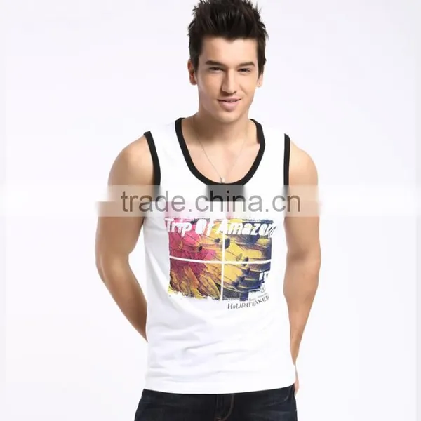 Custom White Printed Cheap Training Vest
