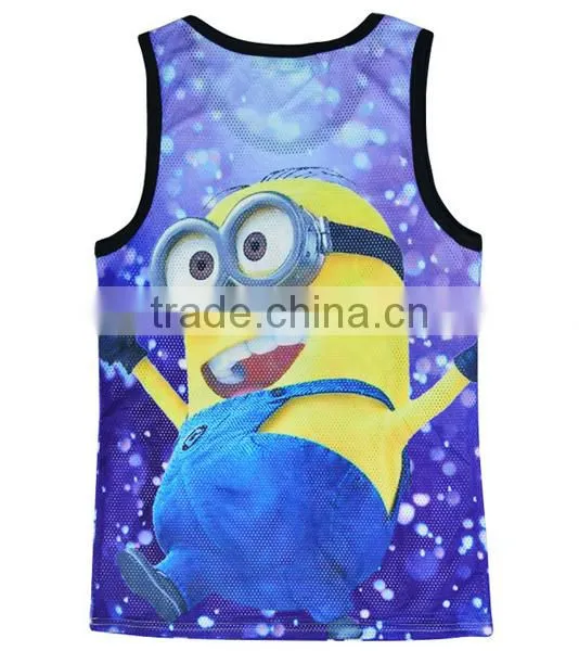 Custom Eco Friendly Cotton Elastane Sport GYM Stringer Sexy Undershirt photo-2