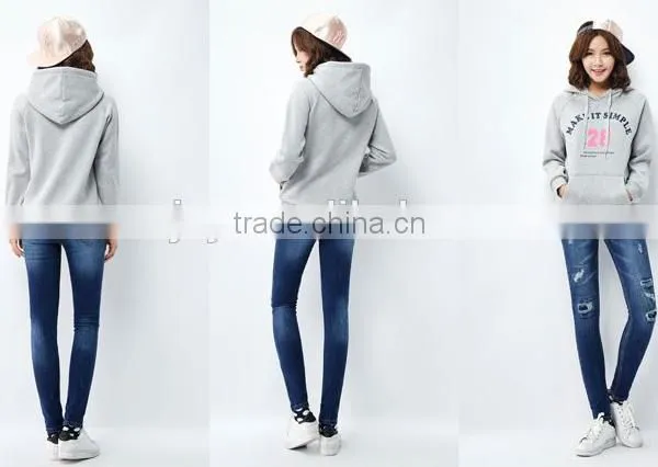 Female Money Hemp Grey Sets Basic Hooded Fleece photo-4