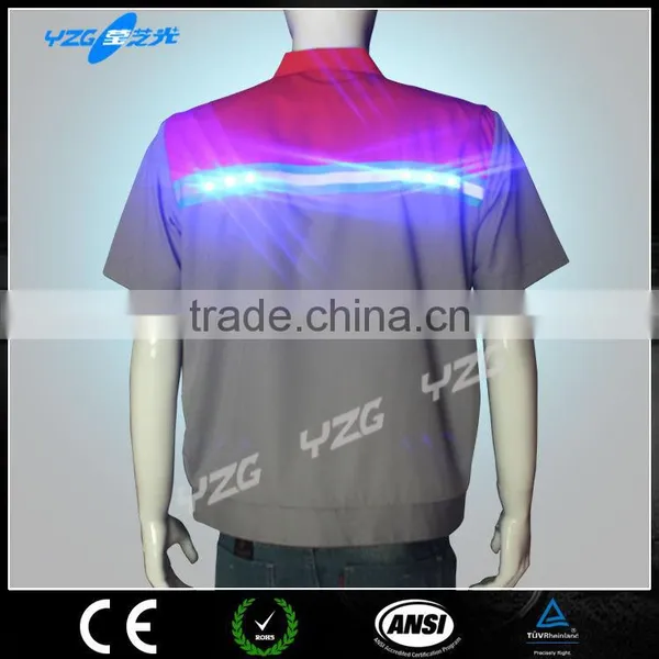 Wholesale hi Vis Waterproof Led Flashing Work T-shirt photo-5