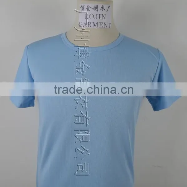 Light Blue Color Dry Fit Mens Tshirt for Promotion photo-2