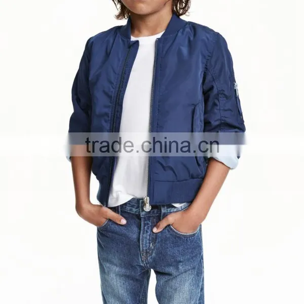 Top Quality Hooded Pilot Kids Bomber Jacket Bulk Wholesale Child Jacket photo-2