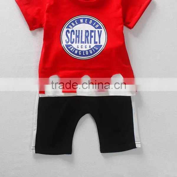 Wholesale Summer Cotton Printing Boys Kids t Shirt and Shorts photo-6