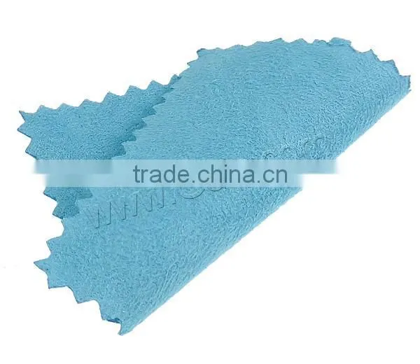 Hot Selling Blue Square Velveteen Custom Jewelry Polishing Cloth photo-3