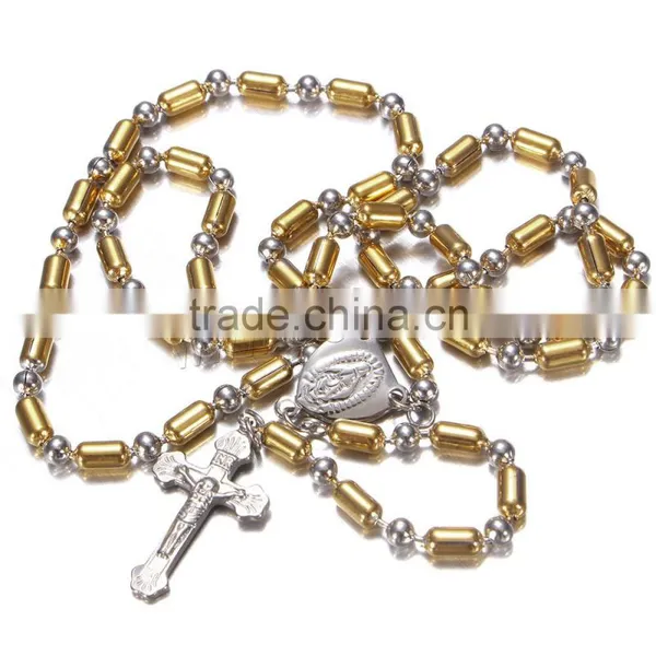 Latest Design Beads Necklace Stainless Steel Rosary Bead Necklace photo-4
