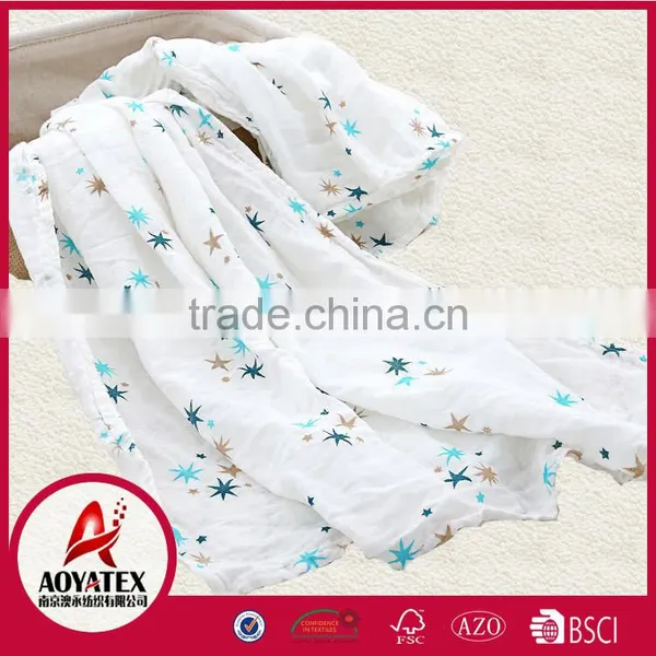 Promotion Muslin Wraps Reusable Muslin Cotton Blankets photo-3