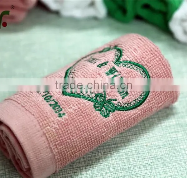 100% Cotton Wedding Embroidery Logo Gift Towel photo-5
