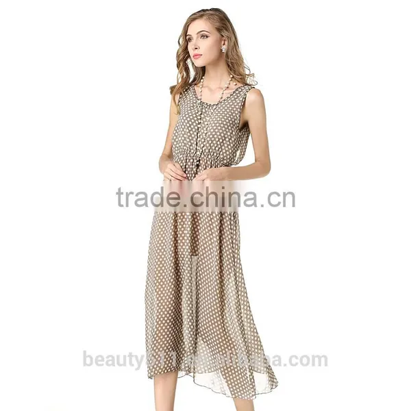 Hot Sleeveless O-Neck Xxl Size Women Summer Dress Casual Sexy Long Party Dresses For Fat Girls SD60 photo-3