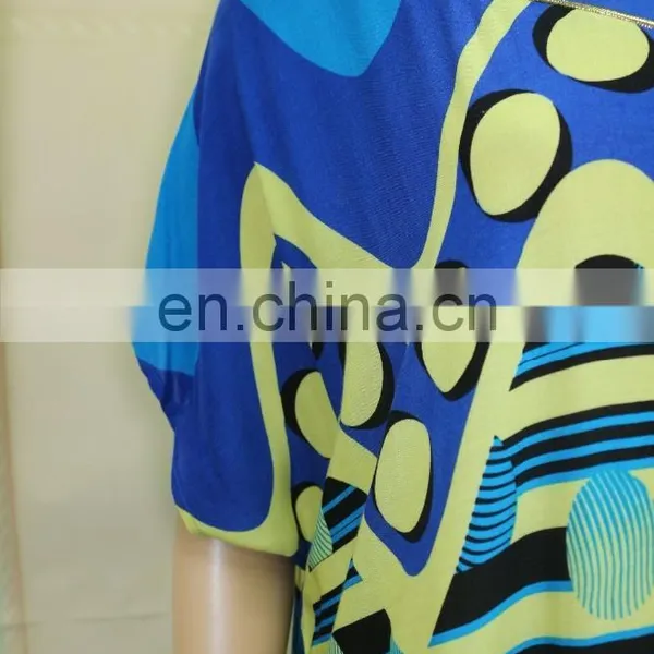 African V-neck Print Women Kaftan Wholesale Dashiki Shirts photo-2