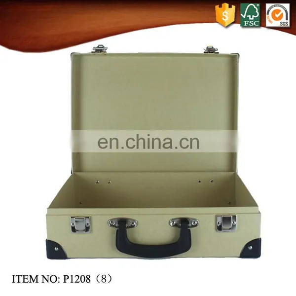Kraft Cardboard Suitcase Box With Lock photo-6