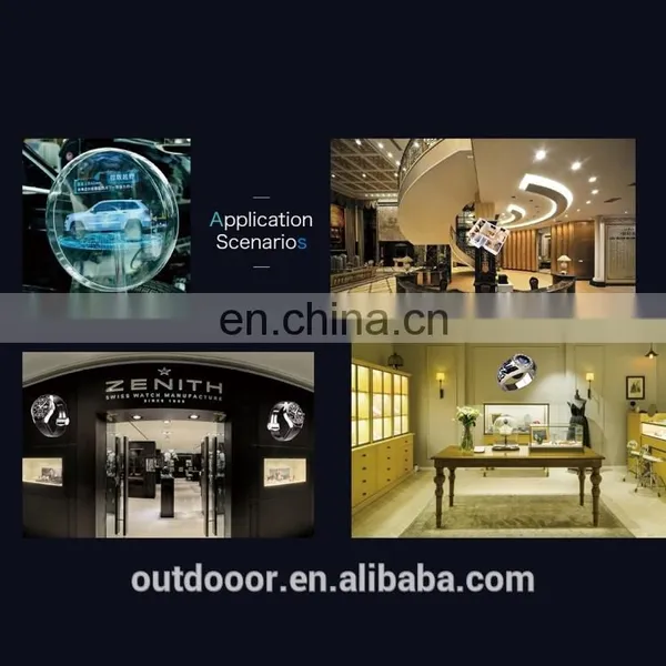 Factory Wifi in Stock Shopping CE 3D Holographic Fan, 3D Hologram Fan, 3D Advertising LED Light Hologram Display photo-4