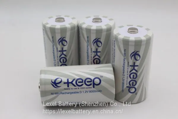 D 1.2V 8000mAh Ultra-low Self-discharge NiMh Rechargeable Battery