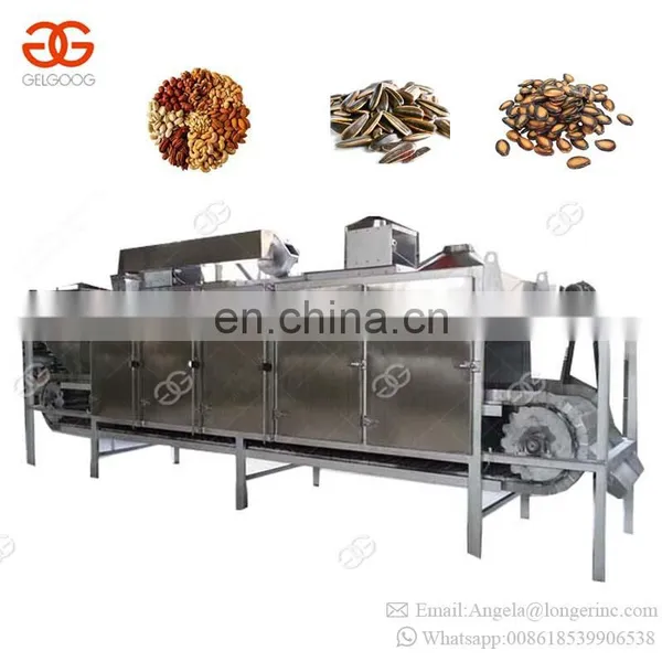 Conveyor Type Belt Cooling System Grain Corn Soybean Cocoa Bean Nut Roaster Tea Sesame Peanut Roasting Machine photo-3