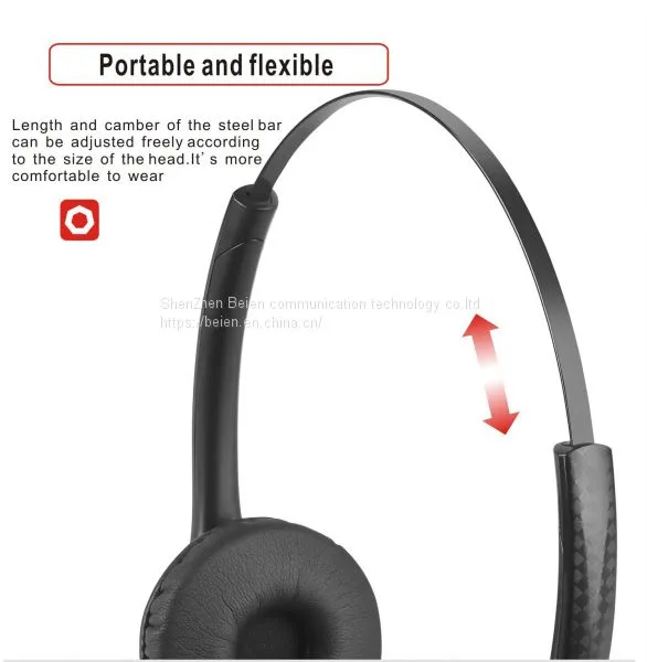 China Beien A16 PB Telephone Call Center Headset Noise Reproduction Headset Customer Service