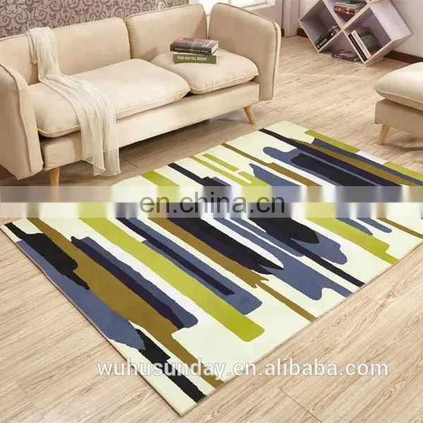 PRINTED SHORT PLUSH MAT - 3606 COMTEMPERORY MODERN DESIGN photo-5