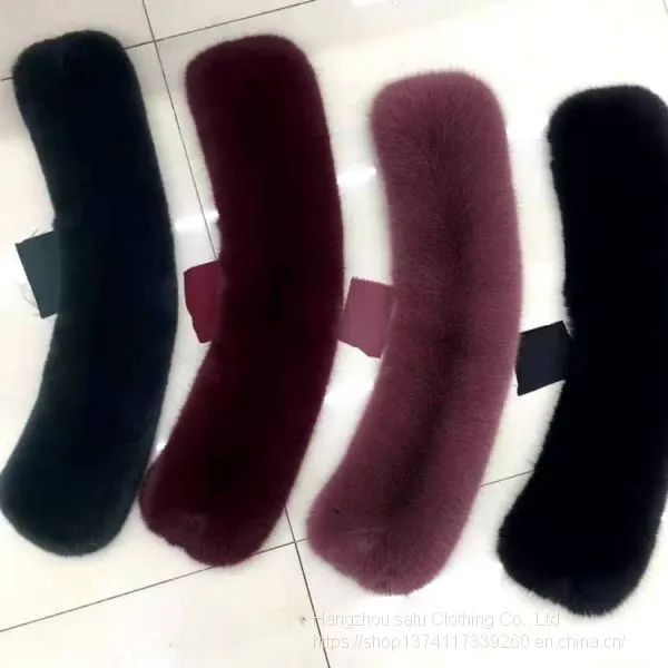 Supply Down Jacket, Cotton Coat, Coat, Collar, Cap Strip, Artificial Wool and Fox Tail Hair, Raccoon Dog Hair, Real Fur, Grass Collar Can be Processed and Customized photo-2