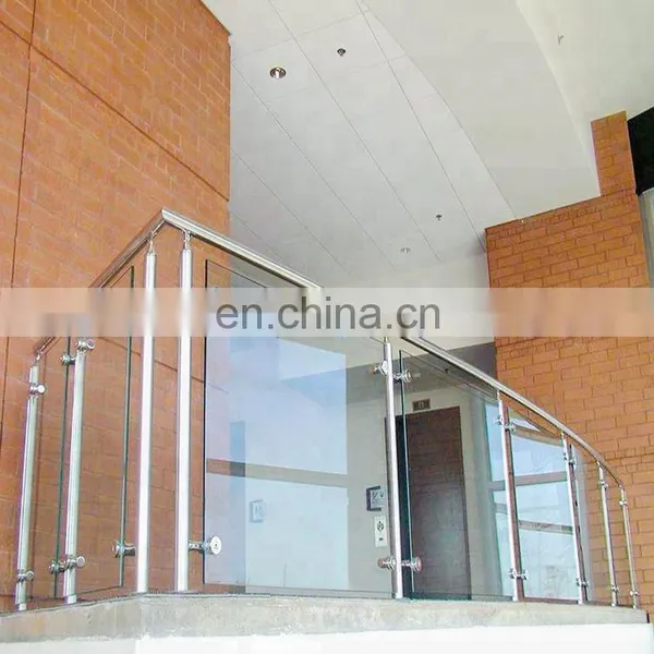 Frameless Glass Balustrades Spigots Stainless Steel Swimming Outdoor Glass Fence photo-2