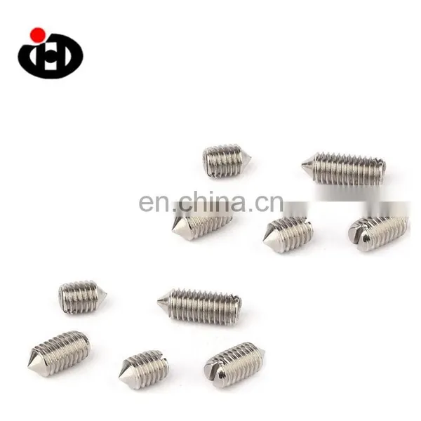 JINGHONG SS 304 Slotted Set Screws With Cone Point DIN 553 photo-3