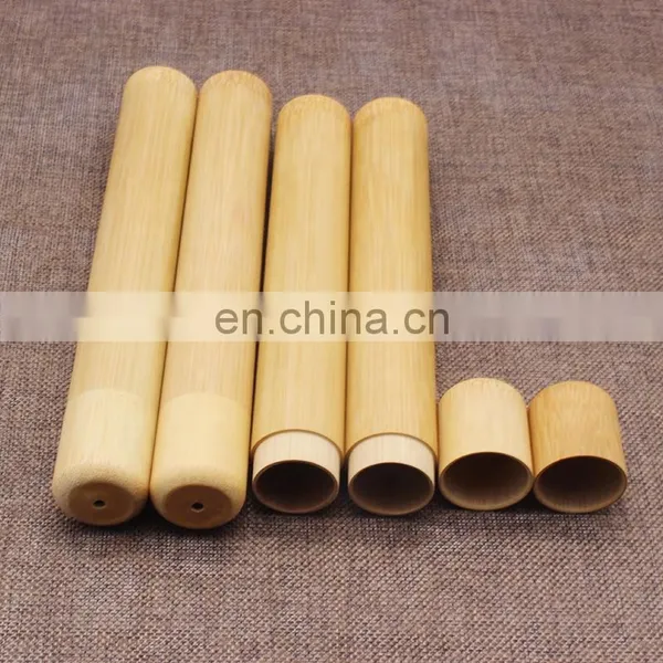 Bamboo and Wood Toothbrush Box Bamboo Tube Wood Tube photo-3
