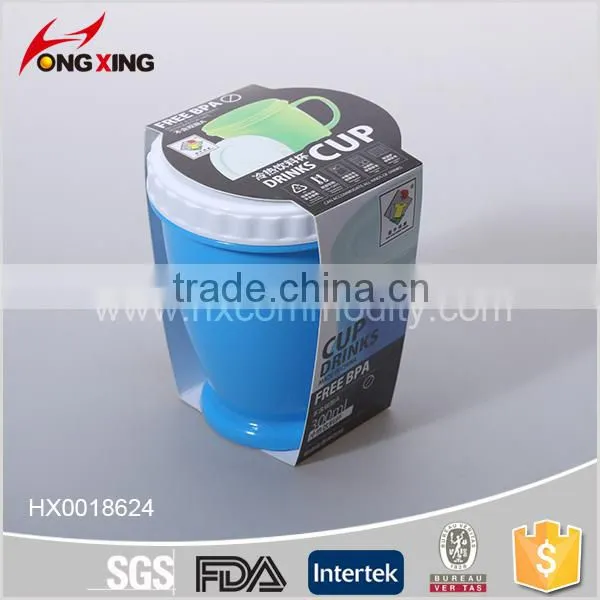 300ML PP PLASTIC MUG WITH LID FOR OFFICE photo-5