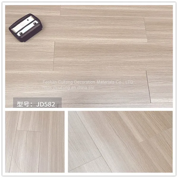 Foshan Wholesale 9mm Composite Wood Flooring Office Exhibition Hall Stores Laminate Flooring Manufacturers Direct Sales MDF Wood Flooring photo-3
