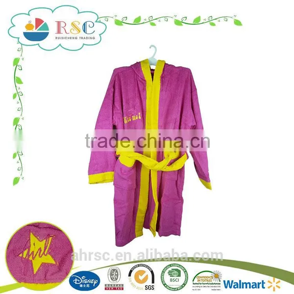 Solid Color Baby Cotton Quilted Bathrobe photo-3