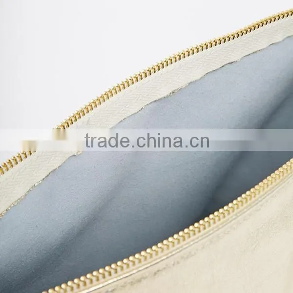 Fashion Gold Clutch Bag Metallic Leather Gold Clutch Bag photo-3