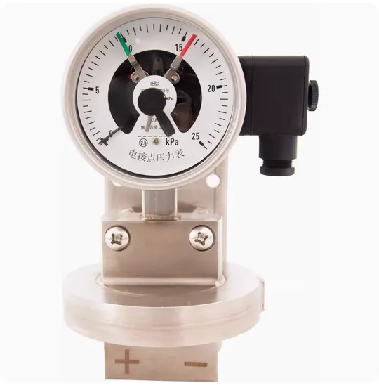 Electrical Contact 4~20mA, 25Kpa Diaphragm Point Contact Differential Pressure Pressure Gauge 1.6 Accuracy 100mm Dial photo-3
