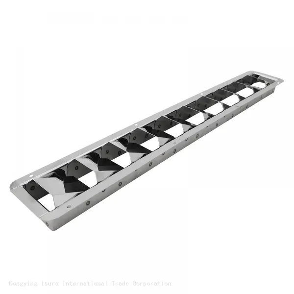 ISURE MARINE Stainless Steel 10 Slots Louvered Boat Vents Deck Plates