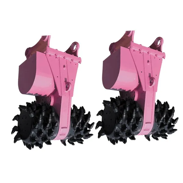 Rock Crusher Excavator Attachment Excavator Milling Rock Wheel Trencher Hydraulic Drum Cutter photo-4
