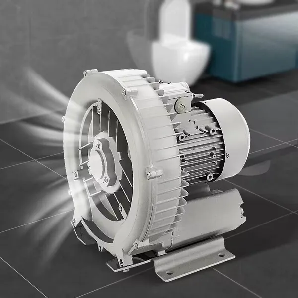 2200w Best Quality Three Phase Single Stage Side Channel Blower Air Vacuum Pump photo-2